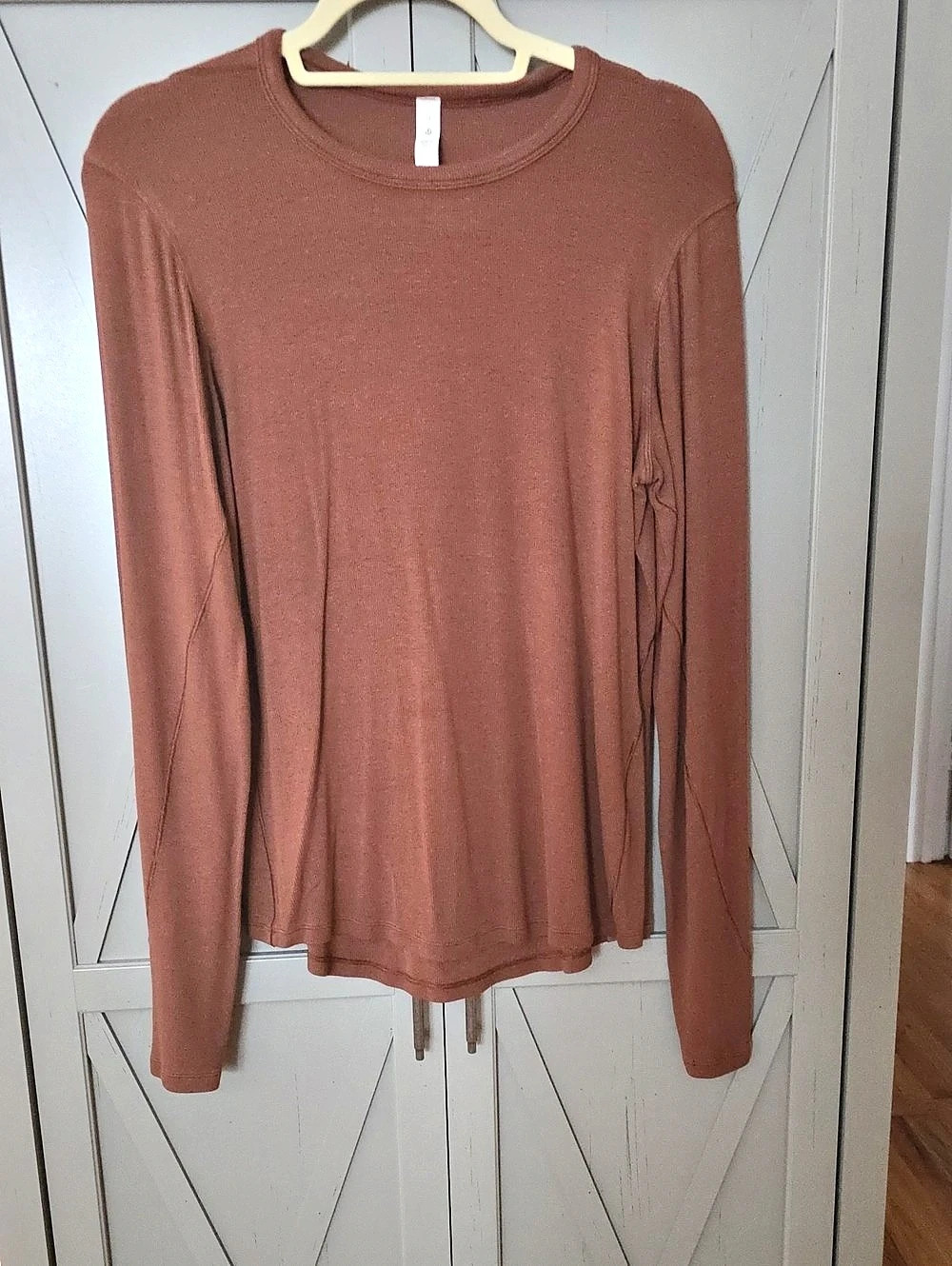 lululemon Hold Tight Long-Sleeve Shirt Long Sleeve Top Brown Size 12